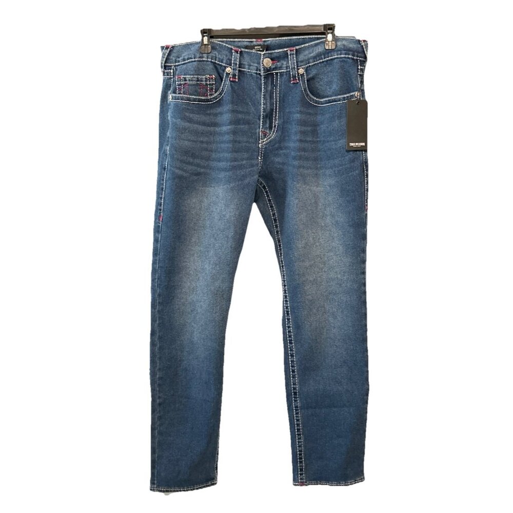 TRUE RELIGION Men's 36 Jeans GENO Relaxed Slim Barn Wash 700600 BRAND-NEW w/tags